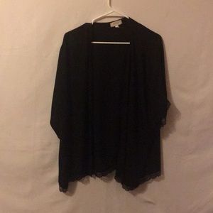 Black flowy cardigan